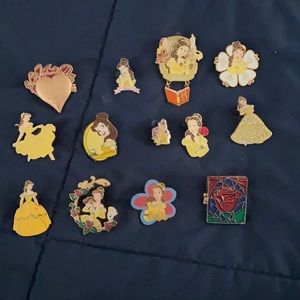 13 Walt Disney Belle pins.